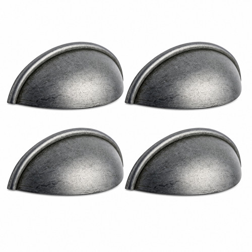 Pewter cup drawer handles - cup,
