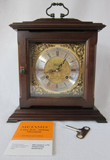 Franz Hermle & Sons Mahogany Mantel Bracket Clock Metamec, Working Weight 2.2kg