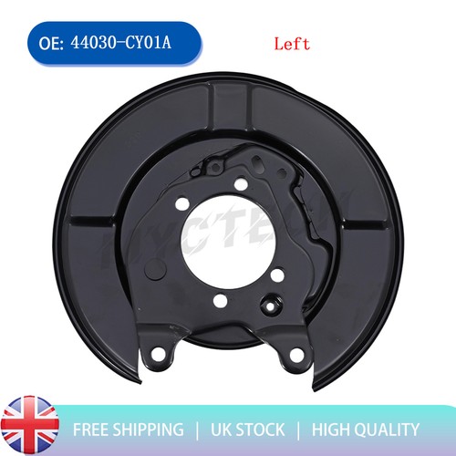 Rear left brake disc - left, shield