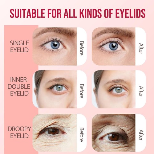 Invisible eyelid lift strips - invisible,