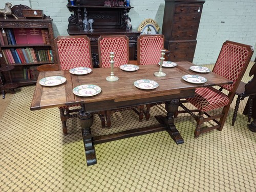 Oak refectory extending draw - oak,