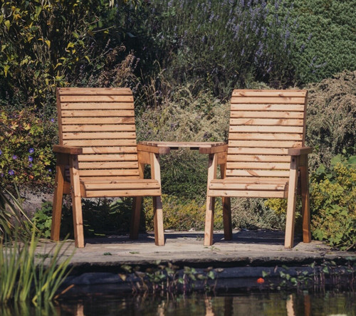 Wooden garden furniture love - garden,