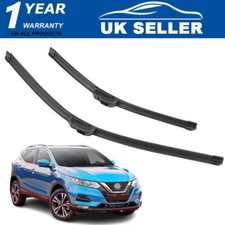 For Nissan Qashqai 2014-2020 Front Windscreen 26" 18" Flat Wiper Blades Set