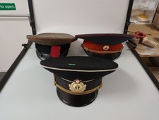 Lot of 3 Soviet Officer Peaked