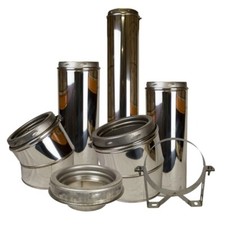 SFL Twin Wall Flue Pipe 6"