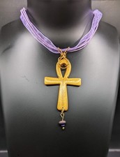 Handcrafted gold and purple