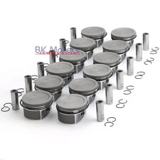 Engine Pistons with Rings 12cyl Set For Mercedes-Benz CL600 S600 W221 5.5T V12