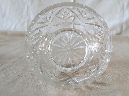 Heavy cut glass crystal rose - heavy, glass/crystal