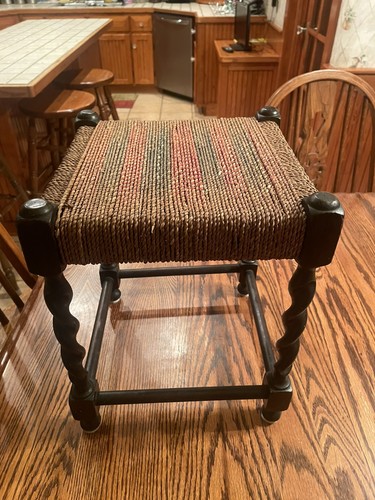 Antique barley twist wood - antique,