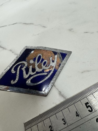 Vintage riley enamel - enamel, badge
