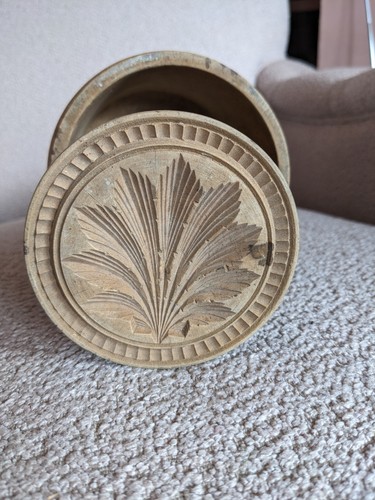 Large antique butter stamp - antique,