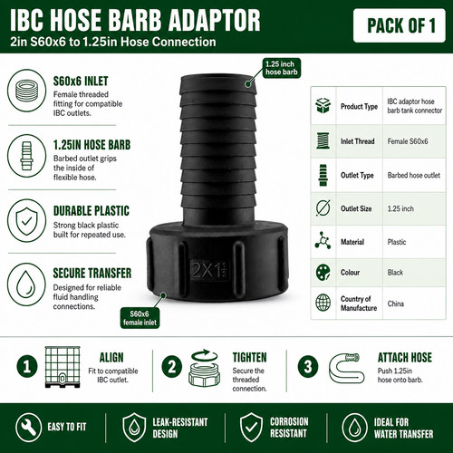 Ibc adaptor hose - adaptor,