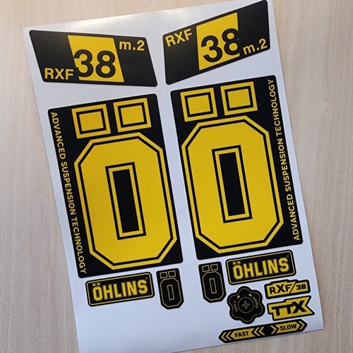 Ohlins rxf fork stickers - rxf,