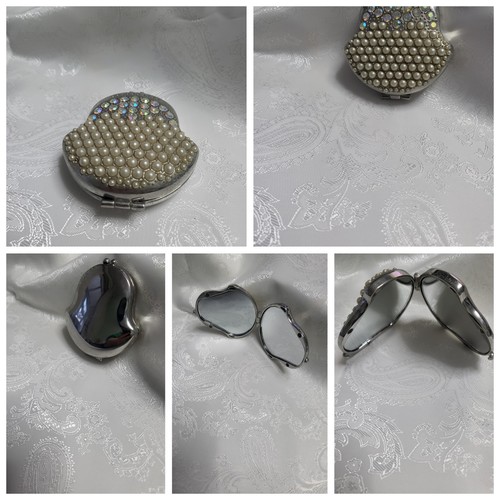 Vintage heart shaped - pearl, &