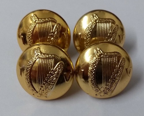 Irish harp buttons - shank, ring