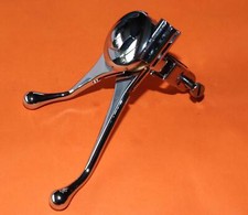 VINTAGE STYLE BOWDEN AMAL CHROMED BRASS DUAL RIGHT AIR/MAG LEVER 7/8"