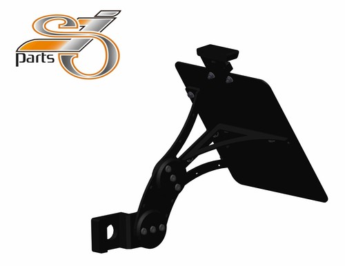Side license plate holder - side,