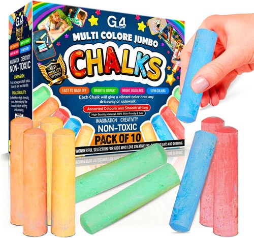 Jumbo chalks for -  10, kids