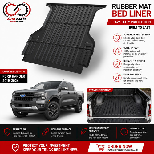 Black heavy duty rubber - black, pickup