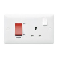 MK MB5060WHI 45A Cooker Switch