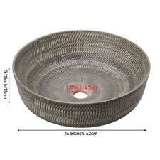 Bathroom Basin Sink Counter Top Marble Stone Basin Stylish Wash Sink Home Decor