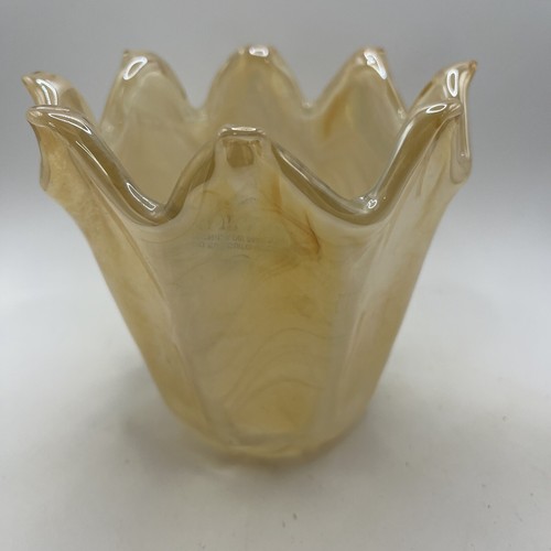 Murano champagne colored hand - champagne,