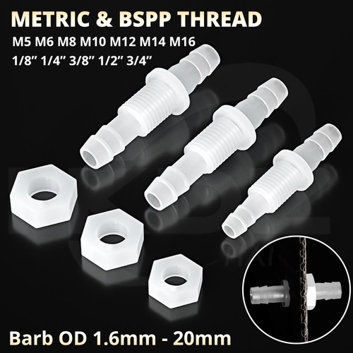 Plastic bulkhead connector - bulkhead,