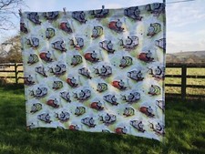 Vintage Thomas Tank Engine One Curtain Upcycle. Material. Sewing Crafting.