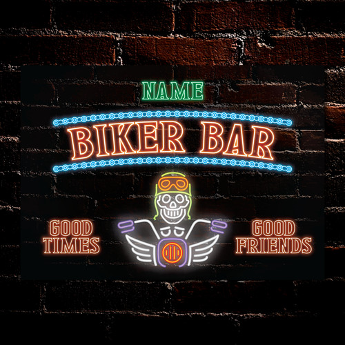 Personalised biker motorcycle - biker,