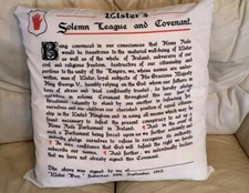Ulster Covenant Ulster day Lord Carson cushion cover