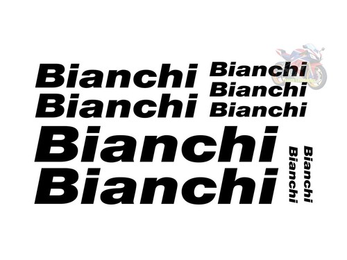 9pc bianchi vinyl decals - 9pc,