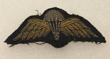 Vintage Embroidered Bullion Officers Parachute Qualification Wings