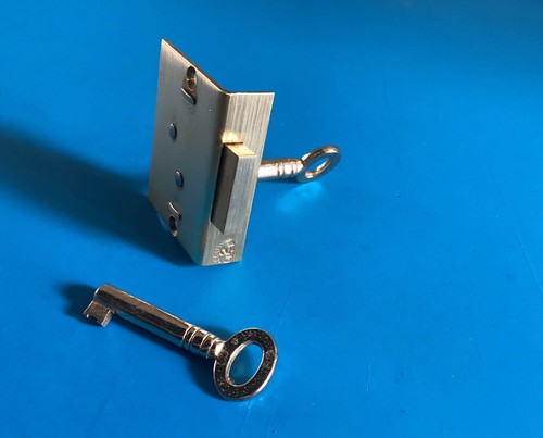 Antique brass half mortise - antique,