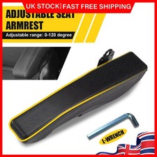 Universal Adjustable Leather Car SUV Seat Armrest Console Box Arm Rest Left Side