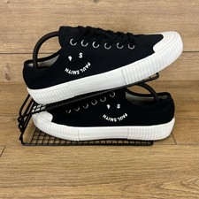 Paul Smith Shoes Men’s Size UK 9 Isamu Canvas Black  Lace Up Trainers