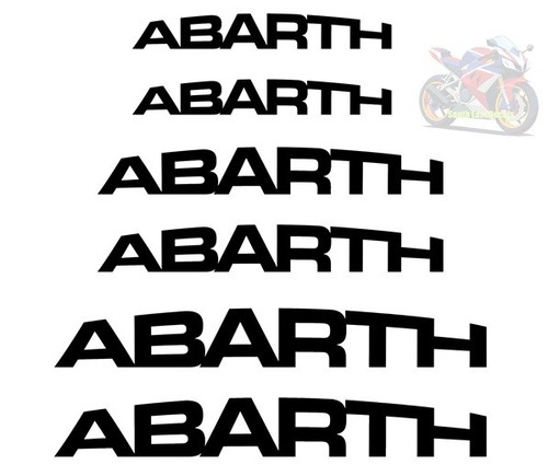 Abarth brake caliper decals - brake,