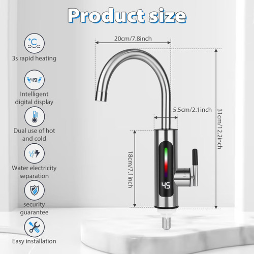Instant hot water tap - hot,