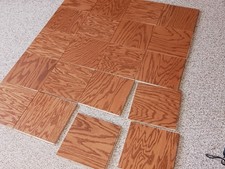 9 x 9 inch Red Oak Parquet Flooring Tile "GUNSTOCK" Premium Floor Prefinish NEW