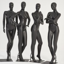 Female Abstract Mannequins Egghead Black Matte High Quality Elegant