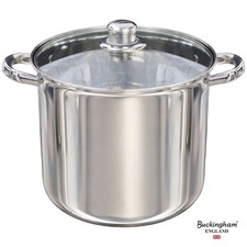 Stainless Steel Induction Stock Pot Pan Boiling Brew Stew Soup Pot by Buckingham