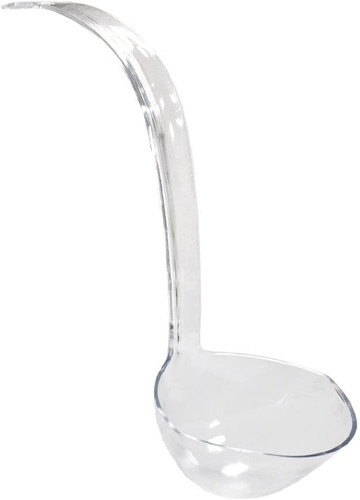 5in clear plastic punch - clear,