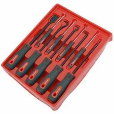 9 Piece Scraper Pick Hook Set Gasket Scraping Hose Removal Garage Workshop Tools