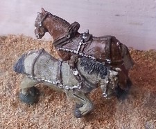 2 shire horses harness F72
