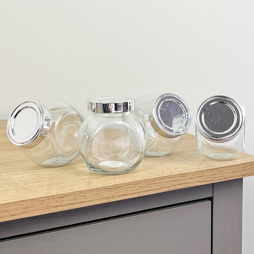 Glass spice jars set - jars, of