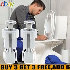 2 Pack Universal Toilet Seat Hinges Replacement Top Fix Nuts Screws Fitting Kits