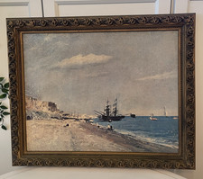 Vintage Seascape Oil Print