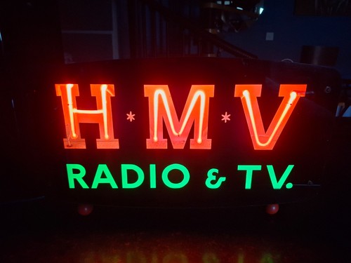Vintage neon hmv - neon, and
