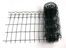 Lawn Edging Garden Border Fence Green PVC Coated Wire Edge Fencing 10m
