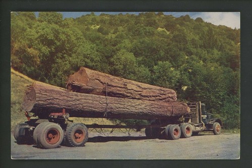 Industry logging postcard - industry,