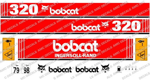 Bobcat 320 mini digger decal - mini,